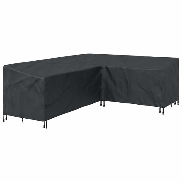 Grote foto vidaxl meubelhoes zwart 250 x 180 x 80 cm 210d oxford stof tuin en terras tuinmeubelen