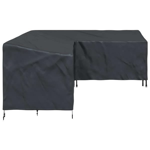 Grote foto vidaxl meubelhoes zwart 250 x 180 x 80 cm 210d oxford stof tuin en terras tuinmeubelen