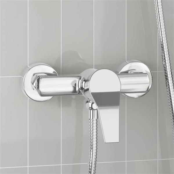 Grote foto vidaxl douchemengkraan chroom g 1 2 inch messing doe het zelf en verbouw sanitair