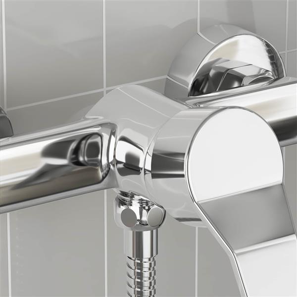 Grote foto vidaxl douchemengkraan chroom g 1 2 inch messing doe het zelf en verbouw sanitair