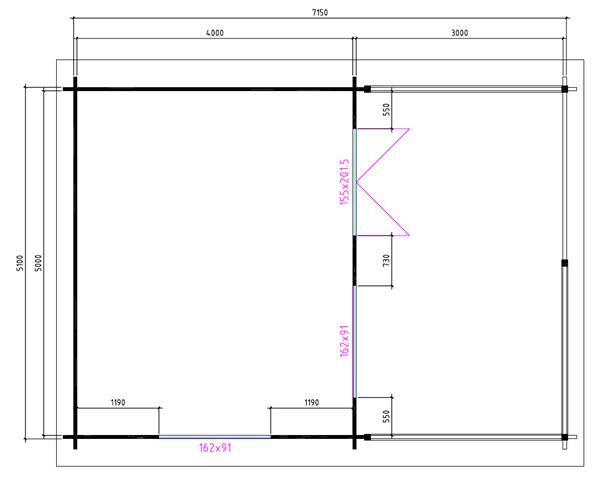 Grote foto nieuw blokhut 50mm chalet 5 4 3 tuin en terras tuinhuisjes en blokhutten