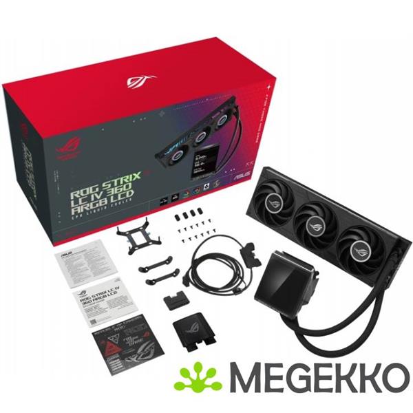 Grote foto asus rog strix lc iv 360 argb lcd zwart computers en software overige computers en software