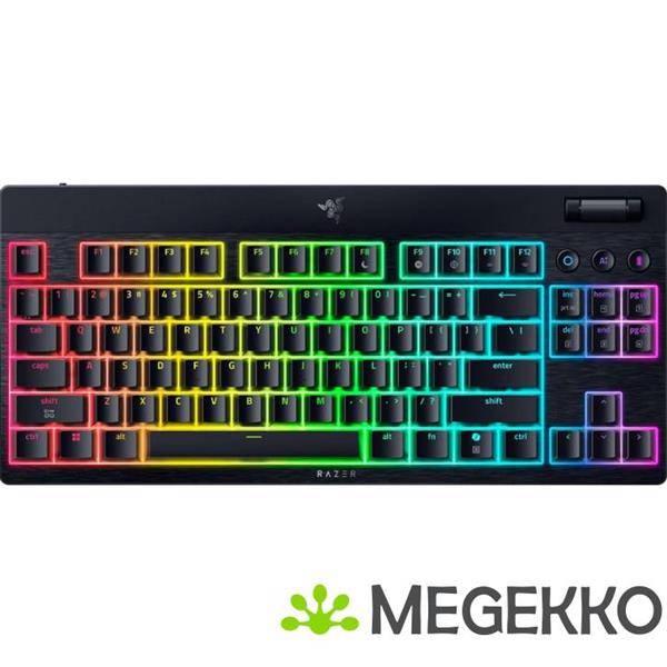 Grote foto razer blackwidow v4 low profile tenkeyless hyperspeed tactile orange toetsenbord computers en software toetsenborden