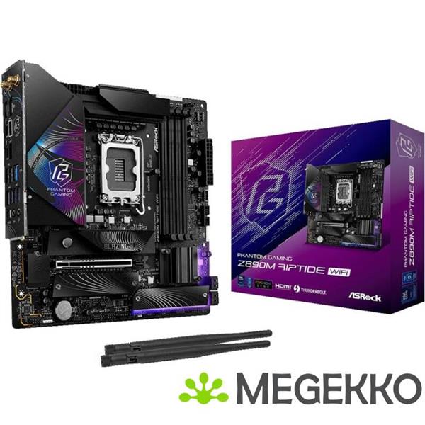 Grote foto asrock z890m riptide wifi computers en software moederborden