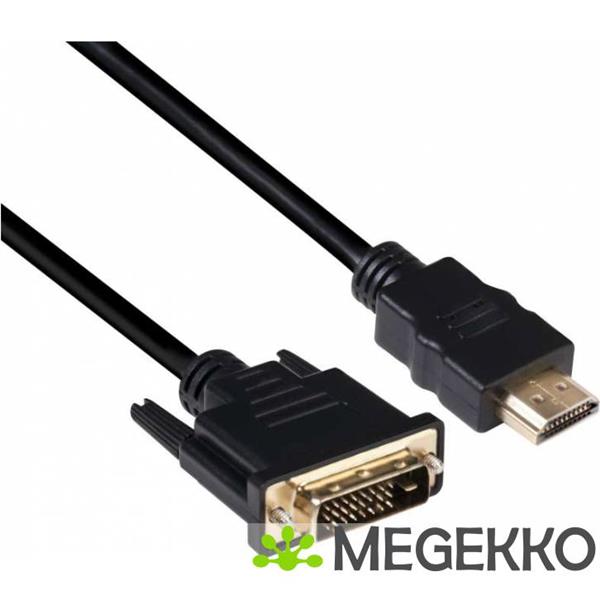 Grote foto club3d dvi to hdmi 1.4 cable m m 2 meter bidirectional computers en software overige computers en software