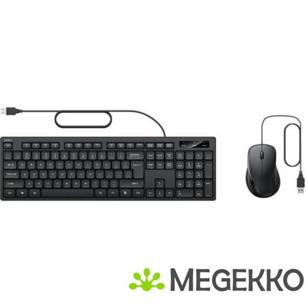 Grote foto belkin bbz014tt toetsenbord inclusief muis universeel usb azerty engels zwart computers en software overige computers en software
