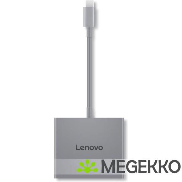 Grote foto lenovo gx91r64790 laptop dock poortreplicator bedraad usb 3.2 gen 1 3.1 gen 1 type c grijs computers en software overige computers en software