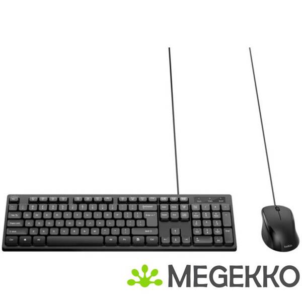 Grote foto belkin bbz014tt toetsenbord inclusief muis universeel usb azerty engels zwart computers en software overige computers en software