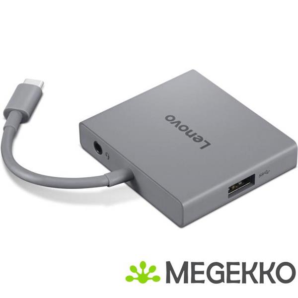 Grote foto lenovo gx91r64790 laptop dock poortreplicator bedraad usb 3.2 gen 1 3.1 gen 1 type c grijs computers en software overige computers en software