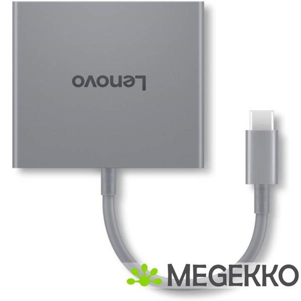 Grote foto lenovo gx91r64790 laptop dock poortreplicator bedraad usb 3.2 gen 1 3.1 gen 1 type c grijs computers en software overige computers en software