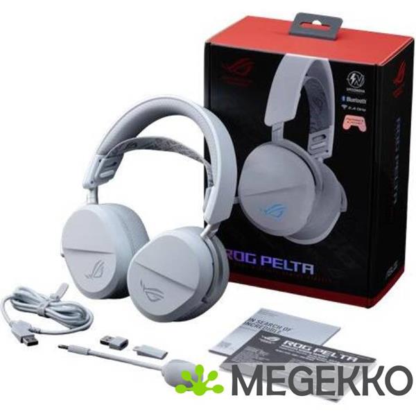 Grote foto asus rog pelta draadloze gaming headset wit audio tv en foto koptelefoons
