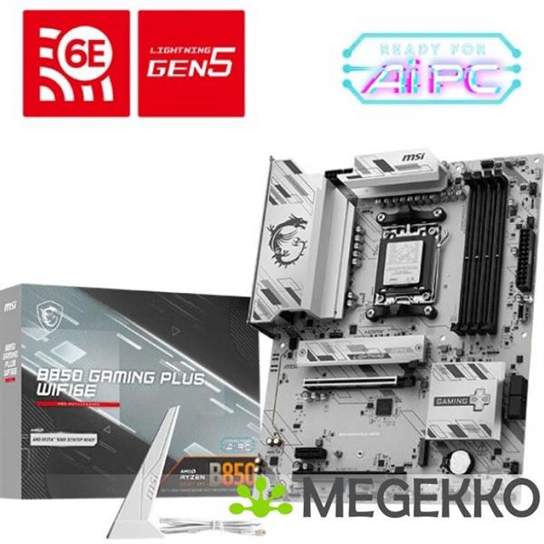 Grote foto msi b850 gaming plus wifi6e computers en software moederborden