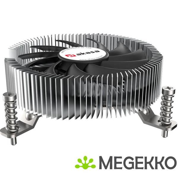 Grote foto akasa ak cc6610ep01 koelsysteem voor computers processor luchtkoeler 7 5 cm zwart zilver 1 stuk s computers en software overige computers en software