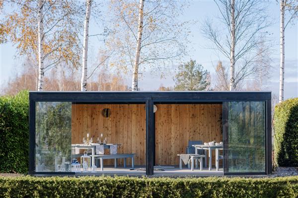 Grote foto maatwerk tuinkamer psml1 tuin en terras tuinhuisjes en blokhutten