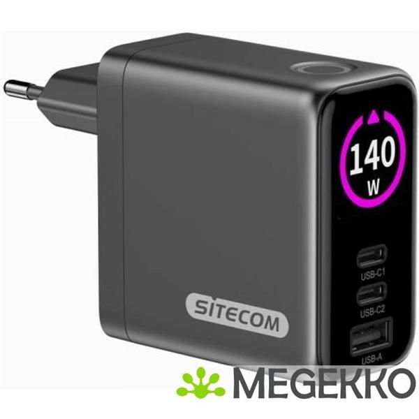 Grote foto sitecom 140w pd wall charger with led display computers en software overige