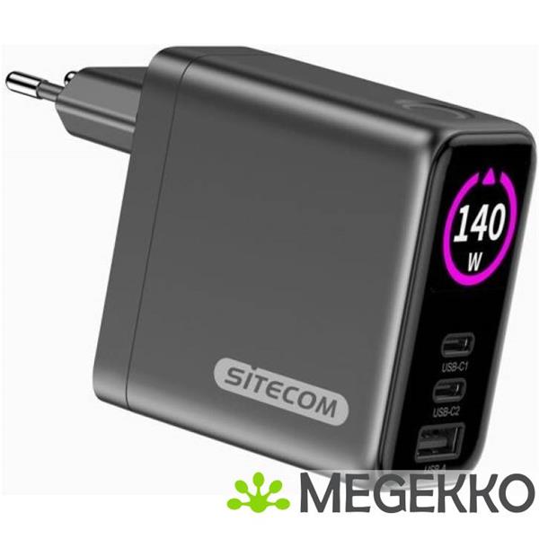 Grote foto sitecom 140w pd wall charger with led display computers en software overige