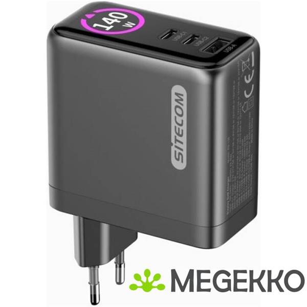 Grote foto sitecom 140w pd wall charger with led display computers en software overige