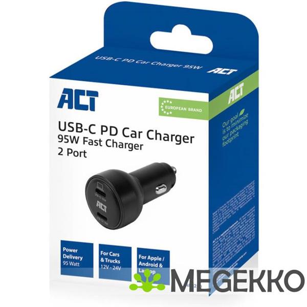 Grote foto act 2 poorts usb c fast charge autolader 95w met power delivery pps. quick charge en ganfast audio tv en foto algemeen