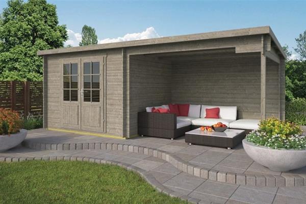 Grote foto blokhut tuinhuis freddy 28 mm vuren tuin en terras tuinhuisjes en blokhutten