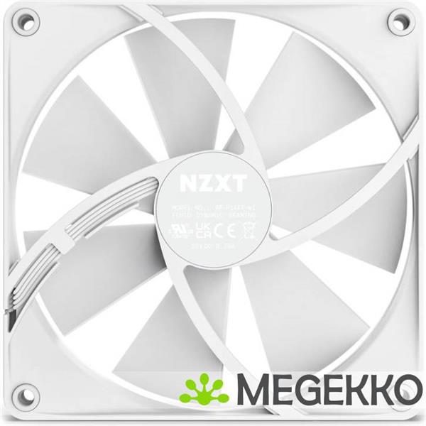 Grote foto nzxt f140p 140mm static pressure single white computers en software behuizingen en kasten