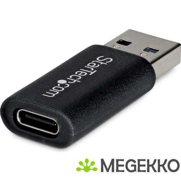 Grote foto startech.com u32 amcf usbadapter tussenstuk voor kabels usb a usb c zwart computers en software overige computers en software