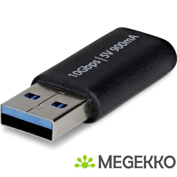 Grote foto startech.com u32 amcf usbadapter tussenstuk voor kabels usb a usb c zwart computers en software overige computers en software