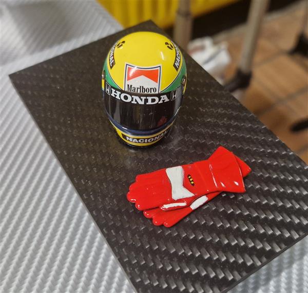 Grote foto mclaren ayrton senna mp4 4 model 1 8 verzamelen auto en modelauto