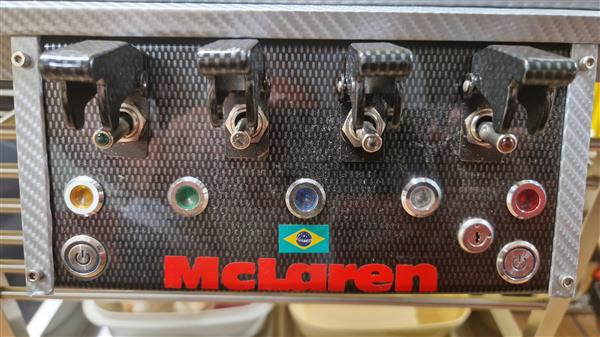 Grote foto mclaren ayrton senna mp4 4 model 1 8 verzamelen auto en modelauto