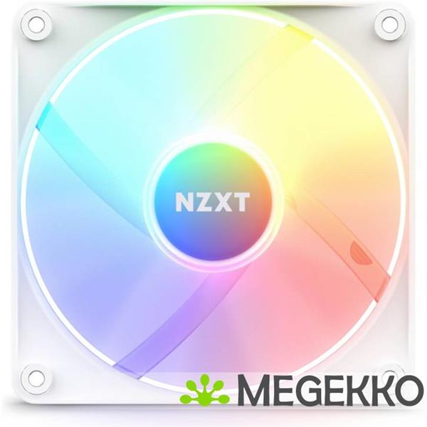 Grote foto nzxt f120 core 120mm rgb fan single white computers en software behuizingen en kasten