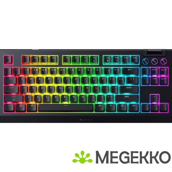 Grote foto razer blackwidow v4 tenkeyless hyperspeed linear yellow toetsenbord computers en software overige computers en software