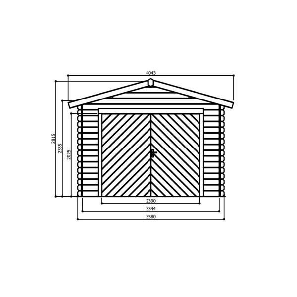 Grote foto garage traditional autoclave s8331 1 tuin en terras tuinhuisjes en blokhutten