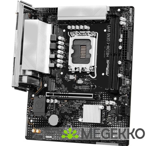 Grote foto asrock h810m x gen5 wifi intel h810 lga 1851 socket v1 micro atx computers en software moederborden
