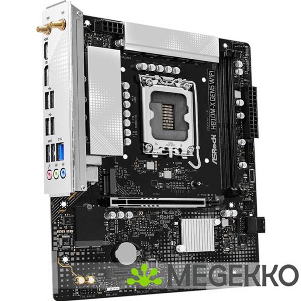 Grote foto asrock h810m x gen5 wifi intel h810 lga 1851 socket v1 micro atx computers en software moederborden