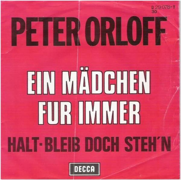 Grote foto peter orloff ein m dchen f r immer cd en dvd singles