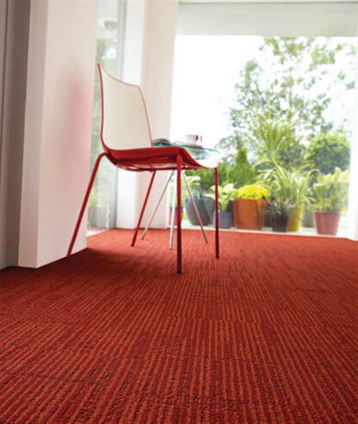 Grote foto knal oranje equilibrium tapijttegels van interface huis en inrichting vloerbedekking en kleden