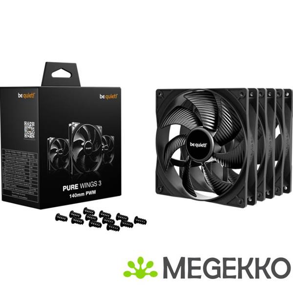 Grote foto be quiet pure wings 3 140mm pwm triple pack computers en software behuizingen en kasten