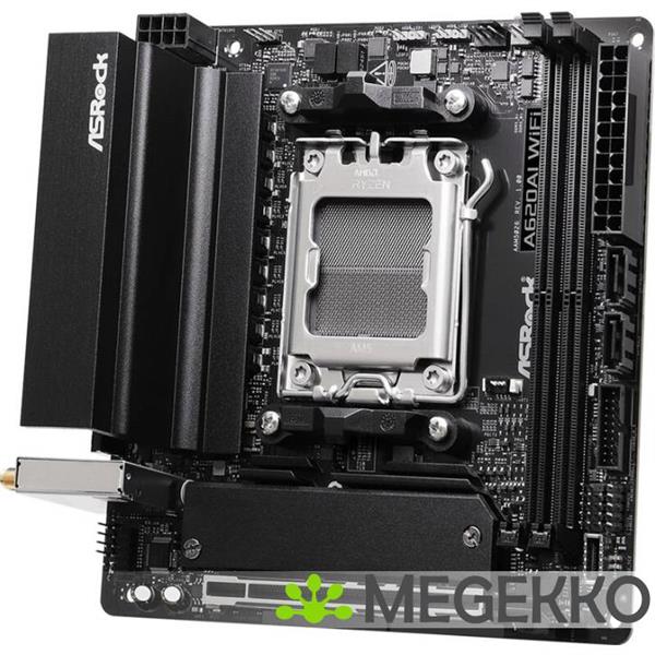 Grote foto asrock a620ai wifi amd a620a socket am5 mini itx computers en software moederborden