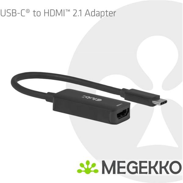 Grote foto club3d usb c naar hdmitm 2.1 adapter 8k60hz computers en software overige computers en software