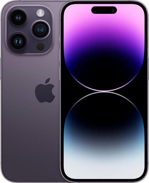 Grote foto apple iphone 14 pro model 2022 128gb paars 6.1 inch ex demo garantie telecommunicatie apple iphone