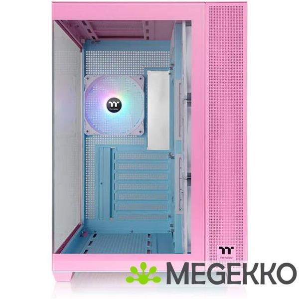 Grote foto thermaltake view 380 tg argb midi tower roze computers en software behuizingen en kasten
