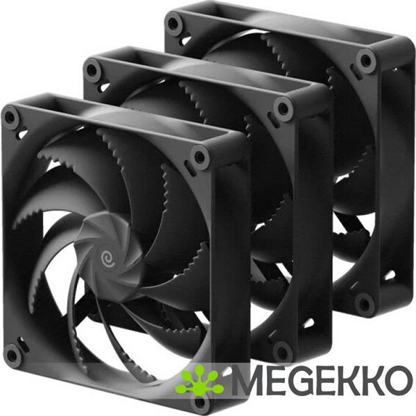 Grote foto havn h14 pwm 3 pack 140mm black computers en software behuizingen en kasten