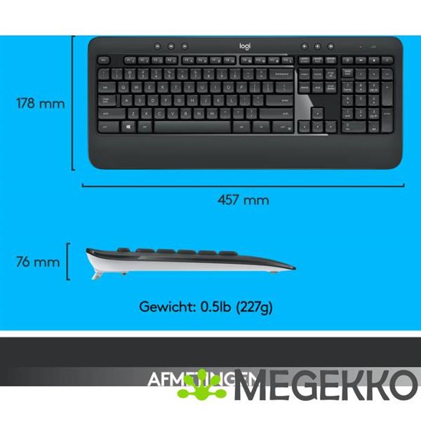 Grote foto logitech mk540 advanced desktop set computers en software overige computers en software