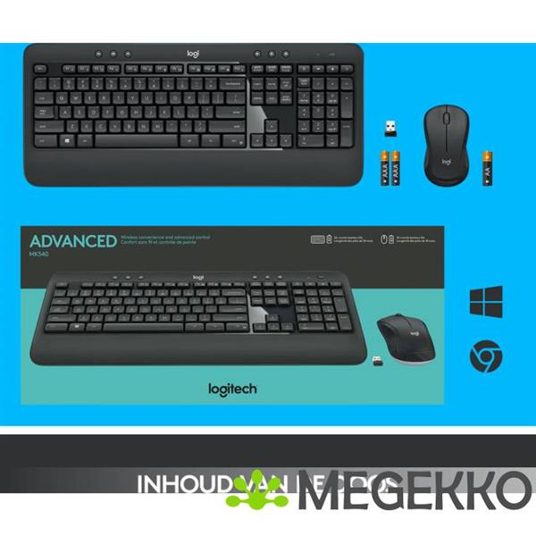Grote foto logitech mk540 advanced desktop set computers en software overige computers en software