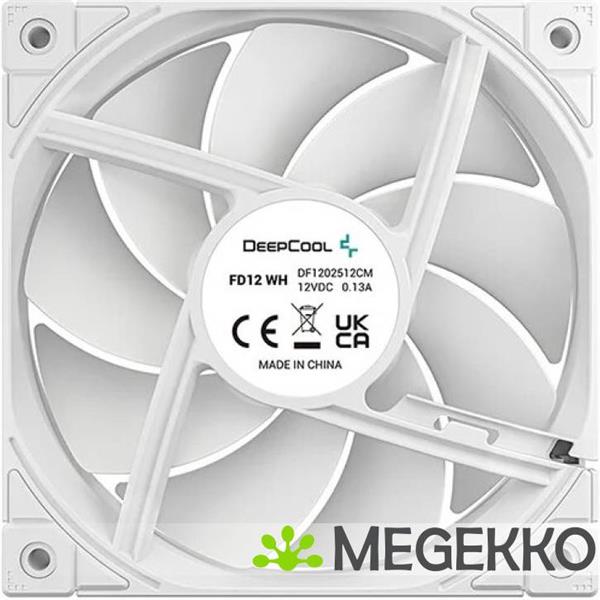Grote foto deepcool r fd12 whnpn1 g koelsysteem voor computers computer behuizing ventilator 12 cm wit 1 stuk s computers en software behuizingen en kasten