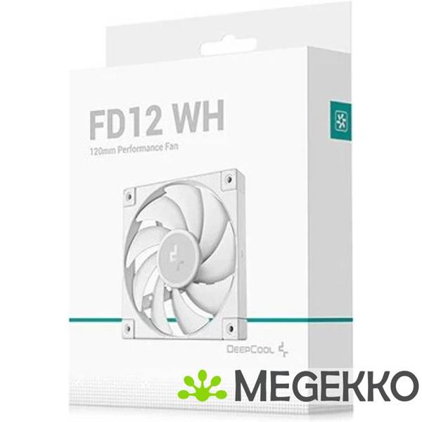 Grote foto deepcool r fd12 whnpn1 g koelsysteem voor computers computer behuizing ventilator 12 cm wit 1 stuk s computers en software behuizingen en kasten