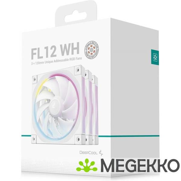 Grote foto deepcool fl12 wh 3 in 1 white computers en software behuizingen en kasten