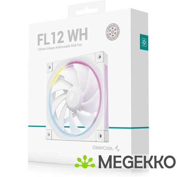 Grote foto deepcool fl12 wh computers en software behuizingen en kasten
