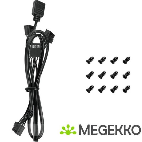 Grote foto deepcool fl12 3 in 1 black computers en software behuizingen en kasten