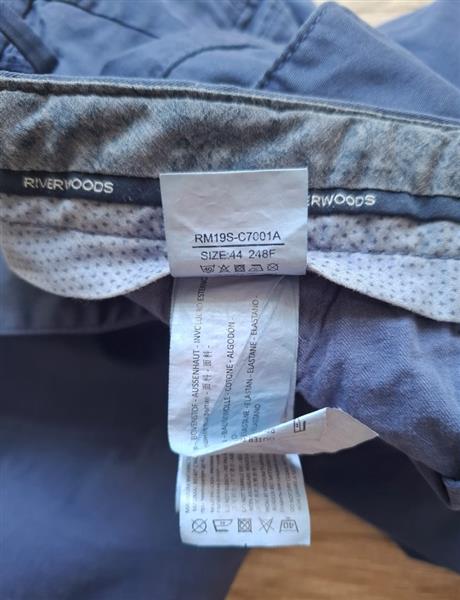 Grote foto chino short river woods in mooie blauwe kleur kleding heren broeken en pantalons