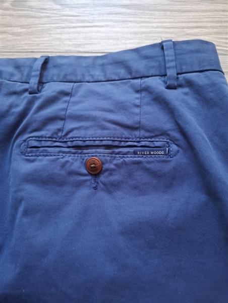 Grote foto chino short river woods in mooie blauwe kleur kleding heren broeken en pantalons